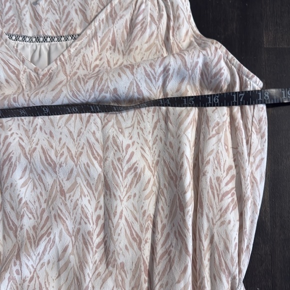 Gentle Fawn Neutral Leaft Print Mini Dress Size Small - Picture 6 of 7